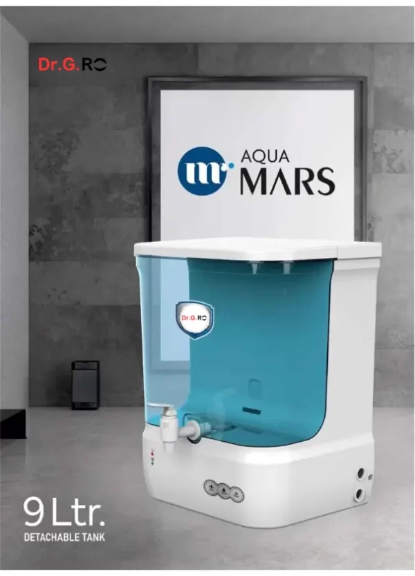 Dr.G.RO Aqua Mars Water Purifier with Alkaline. Auto Fill and Shut down Facility 5 Stage Purification provides Pure Water For Family